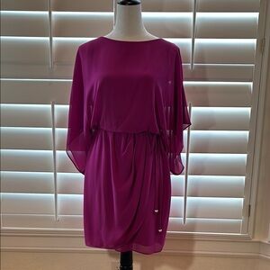 Elegant Fuchsia Women's Dress